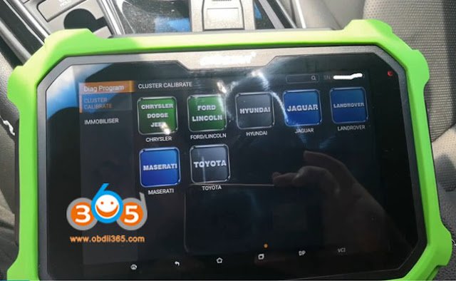 Toyota Camry 2018 Mileage Reset with OBDSTAR X300 DP PLUS - Auto