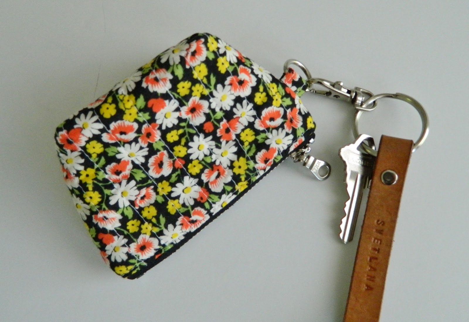 s.o.t.a.k handmade mini quilted zipper pouch