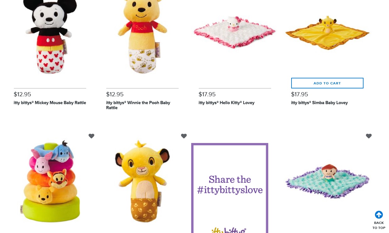 Itty Bittys Corner Itty Baby Online Store