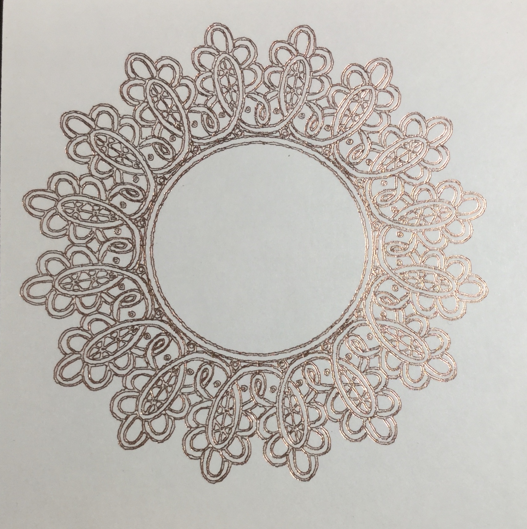 Early Morning Crafts Foil Quill card