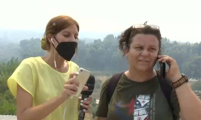 Φωτιά Εύβοια: Συγκλονίζει η πρόεδρος του χωριού Ασμήνι: «Παλικάρια, κρατάτε γερά...» (vid)