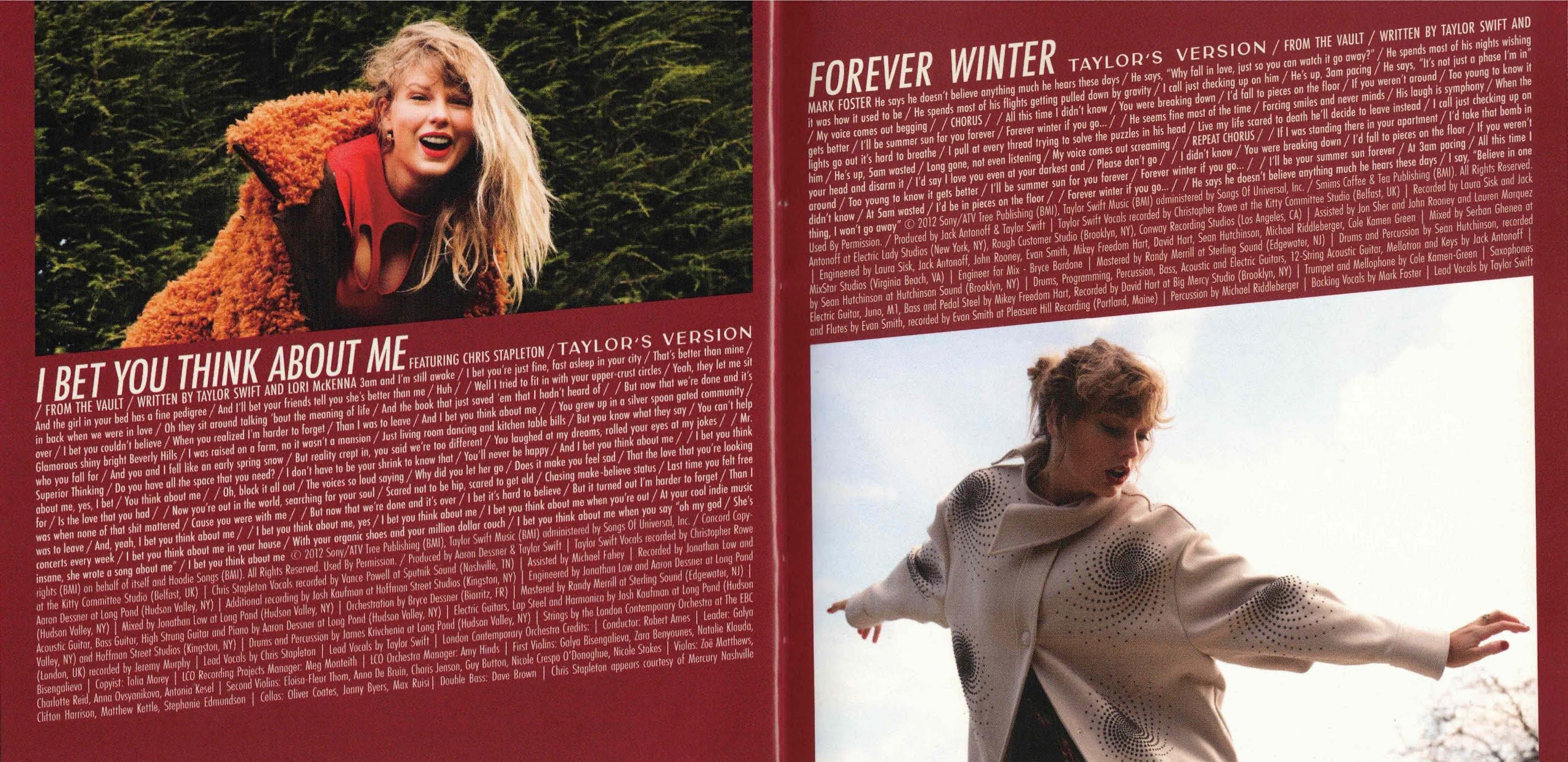 Booklet RED (Taylor's Version) Música El Rincón de Taylor