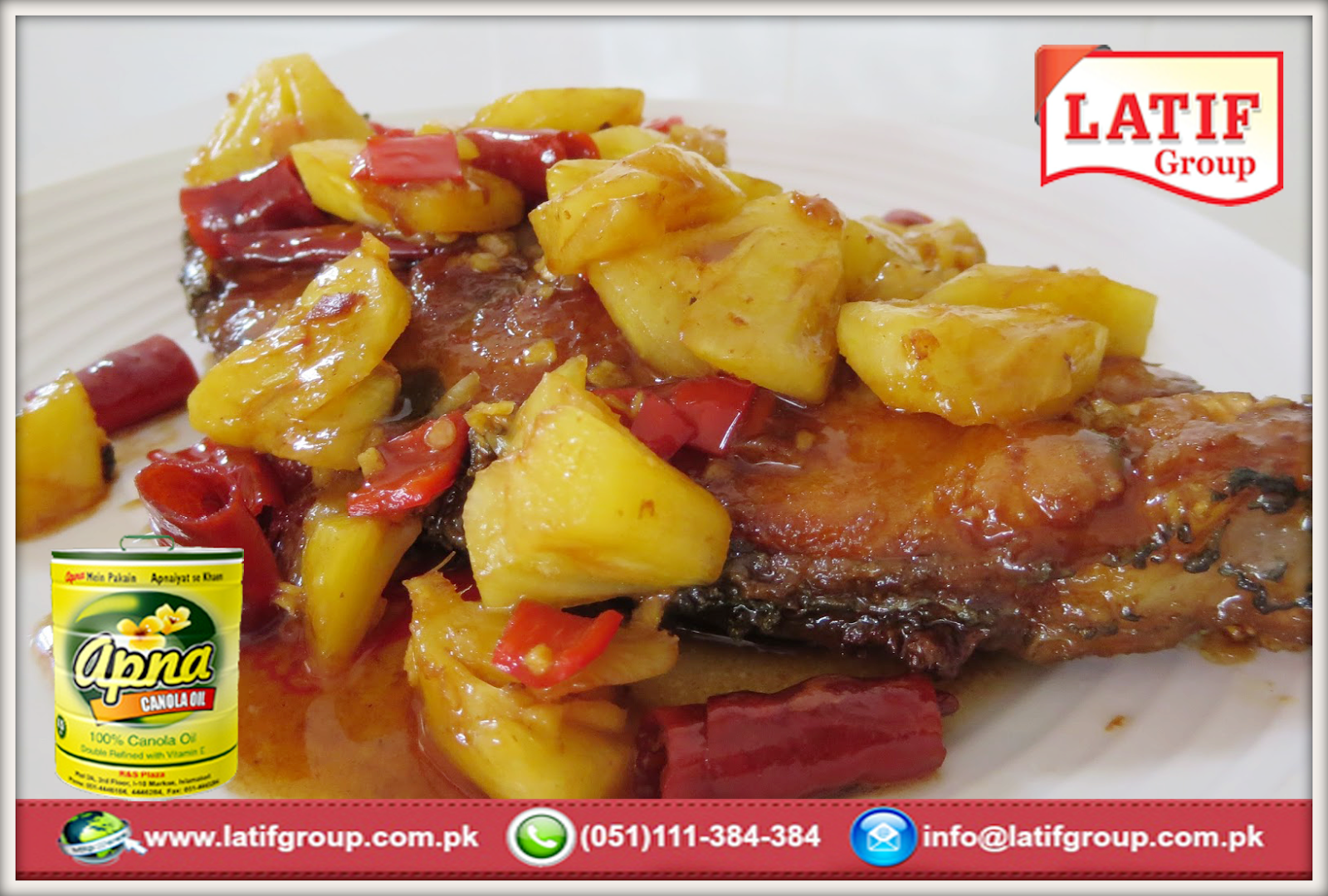 Latif Group Fried Fish with Pineapple Sauce