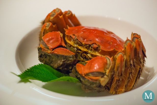 Hairy Crab from Yangcheng Lake served at SU Yan Restaurant at W Hotel Suzhou