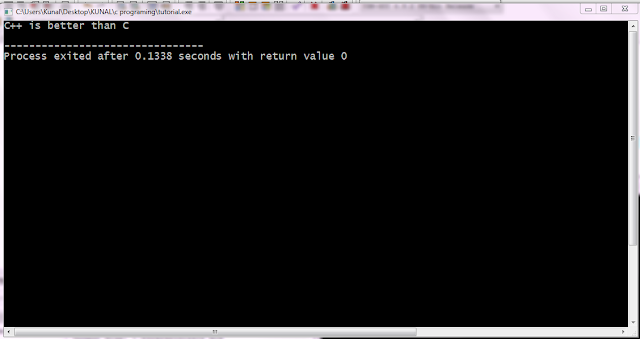 Application of C++, feature of C++ and 1st program in C++