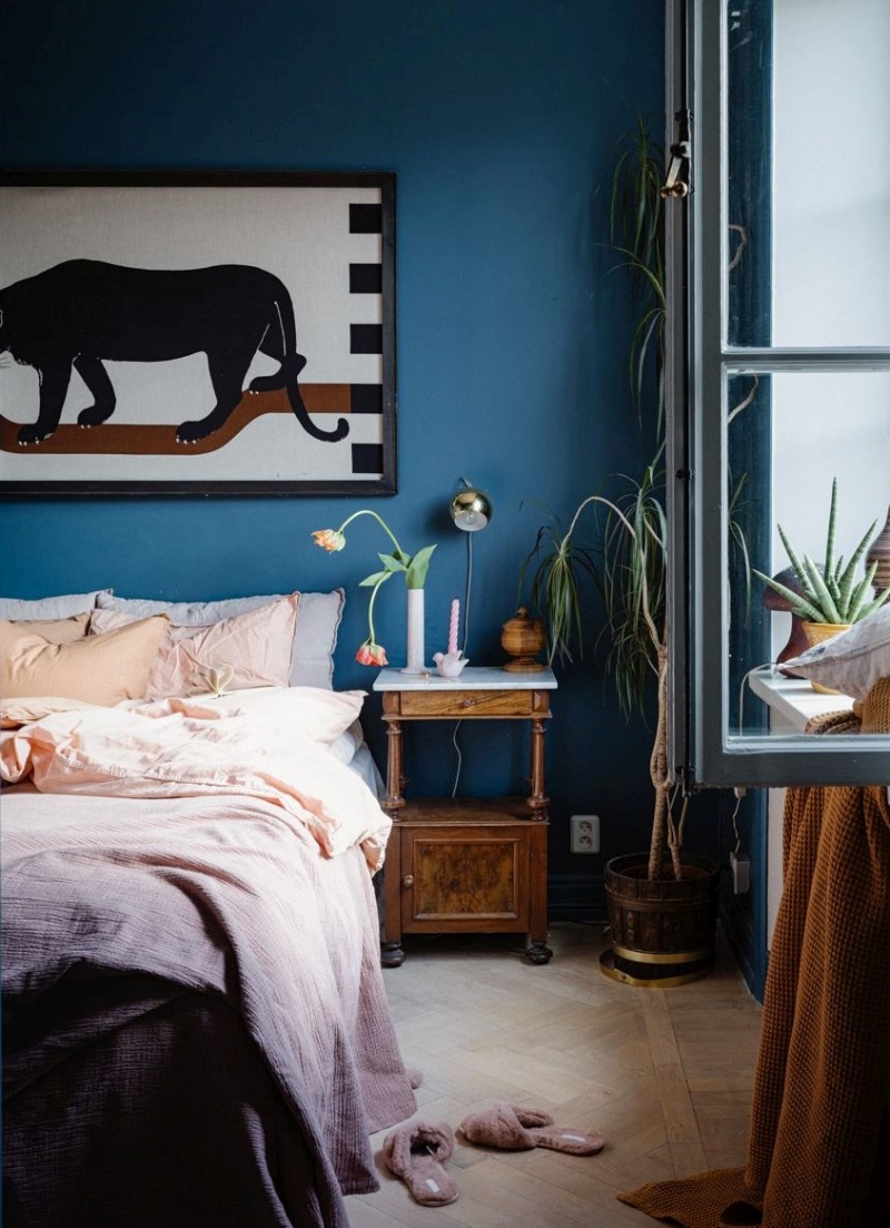 idee per comodino per la camera da letto scandinava