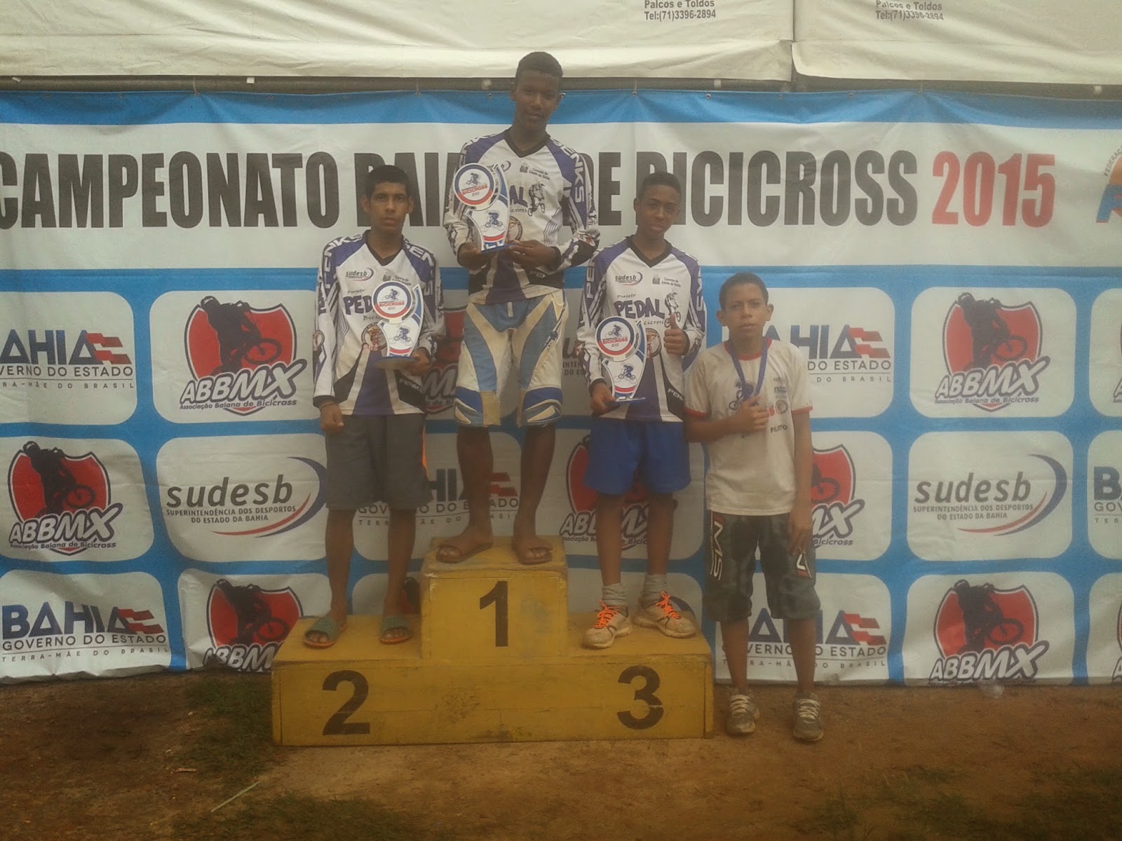 Projeto Pedal BMX Pedal faz podium é já começa a pontuar no Baiano