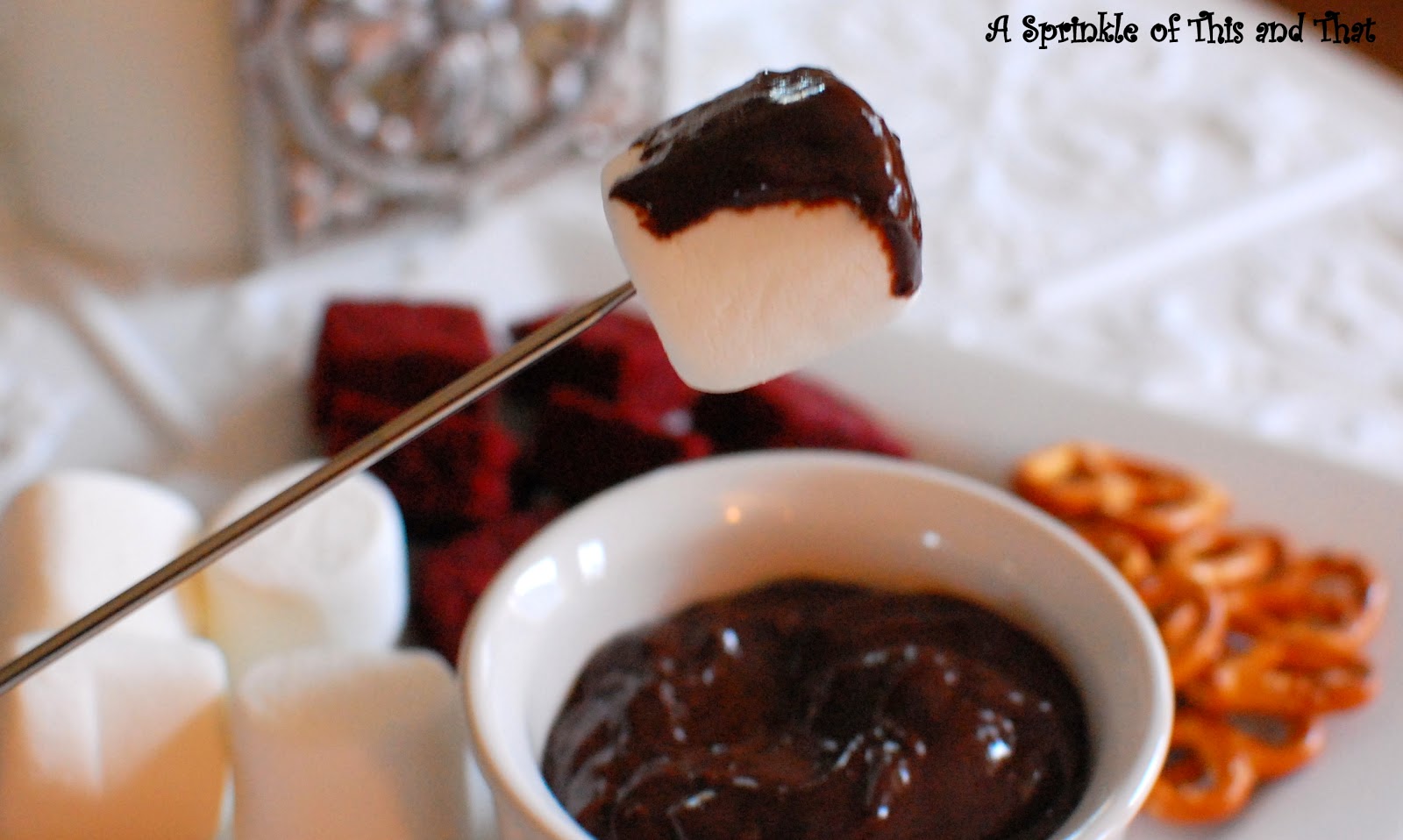 A Sprinkle of This and That Raspberry Chocolate Fondue