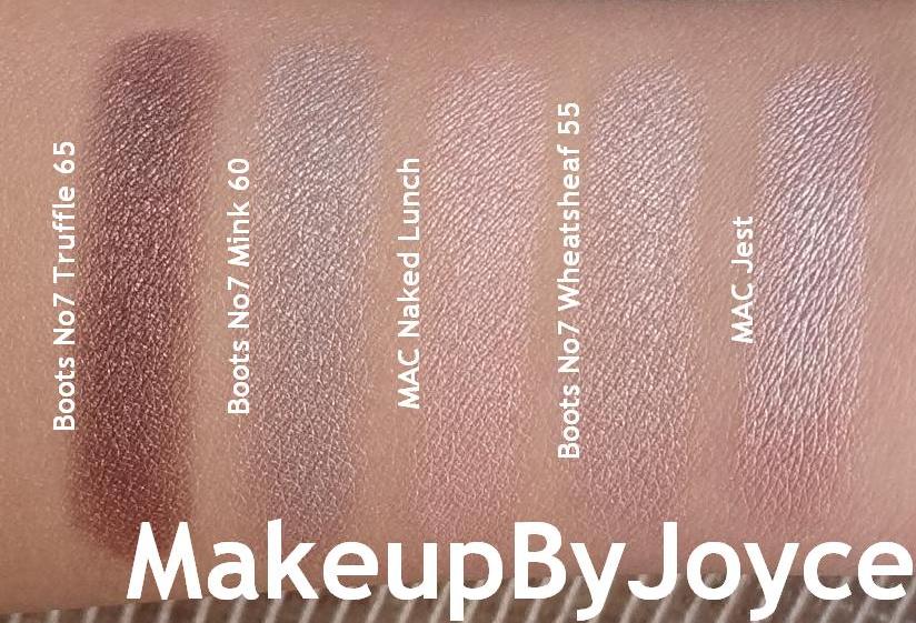 MakeupByJoyce ** ! Swatches + Review Boots No7 Stay Perfect Eyeshadow