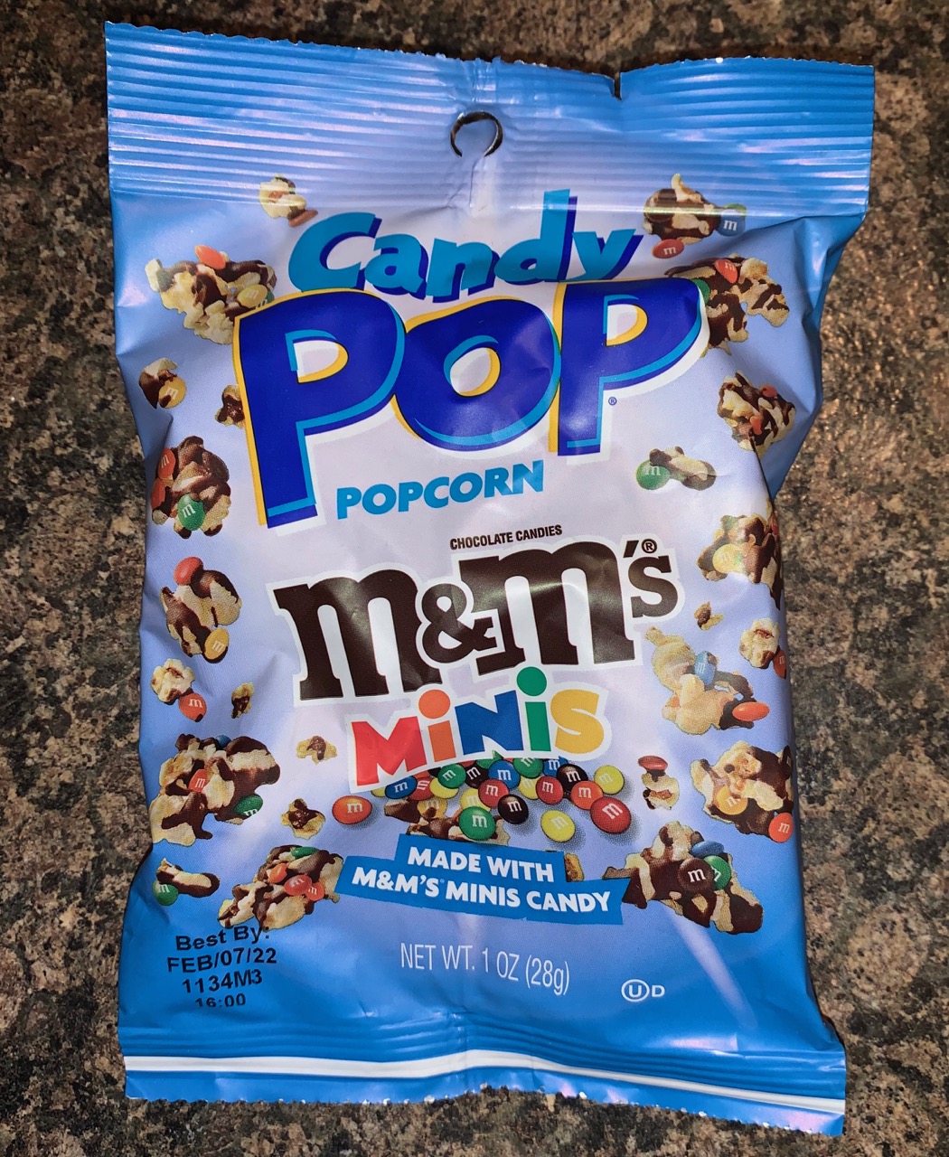 FOODSTUFF FINDS Candy Pop Popcorn M&Ms Minis (GB Gifts) By Cinabar