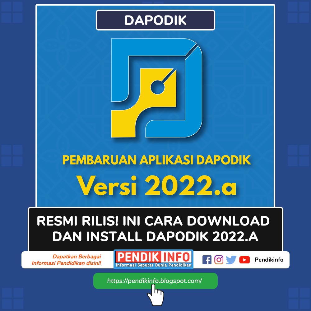 Resmi Rilis! Cara Download dan Install Patch Dapodik 2022.a