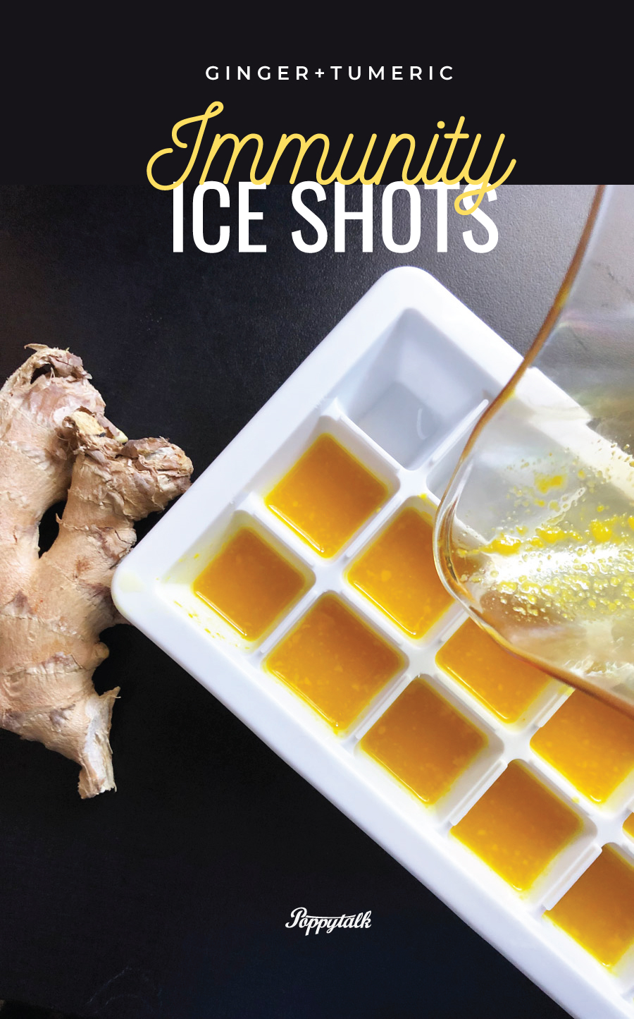 Immunity Ginger Tumeric Shot Cubes Poppytalk