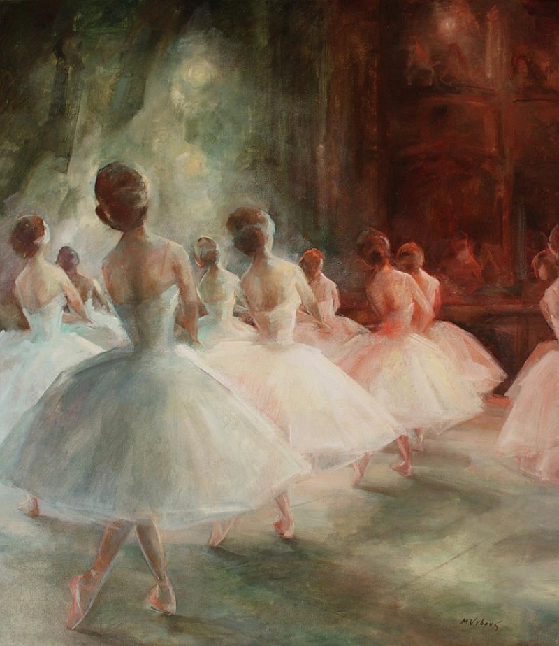 "Ballet Dancers" by Miloslava Vrbova-Stefkova "Ballet Dancers" by Miloslava Vrbova-Stefkova