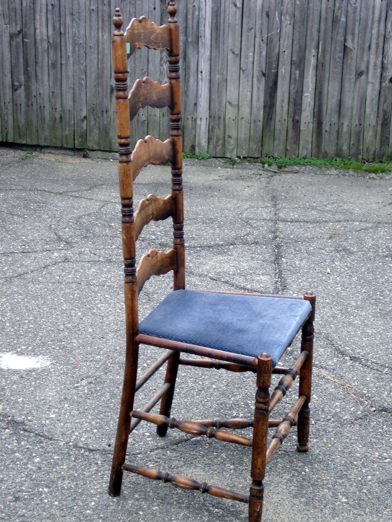 Number FiftyThree Quick Antique Ladder Back Chair Makeover