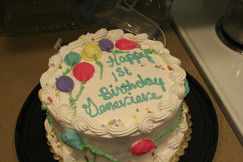 Katrina Henry happy 1st birthday, genevieve