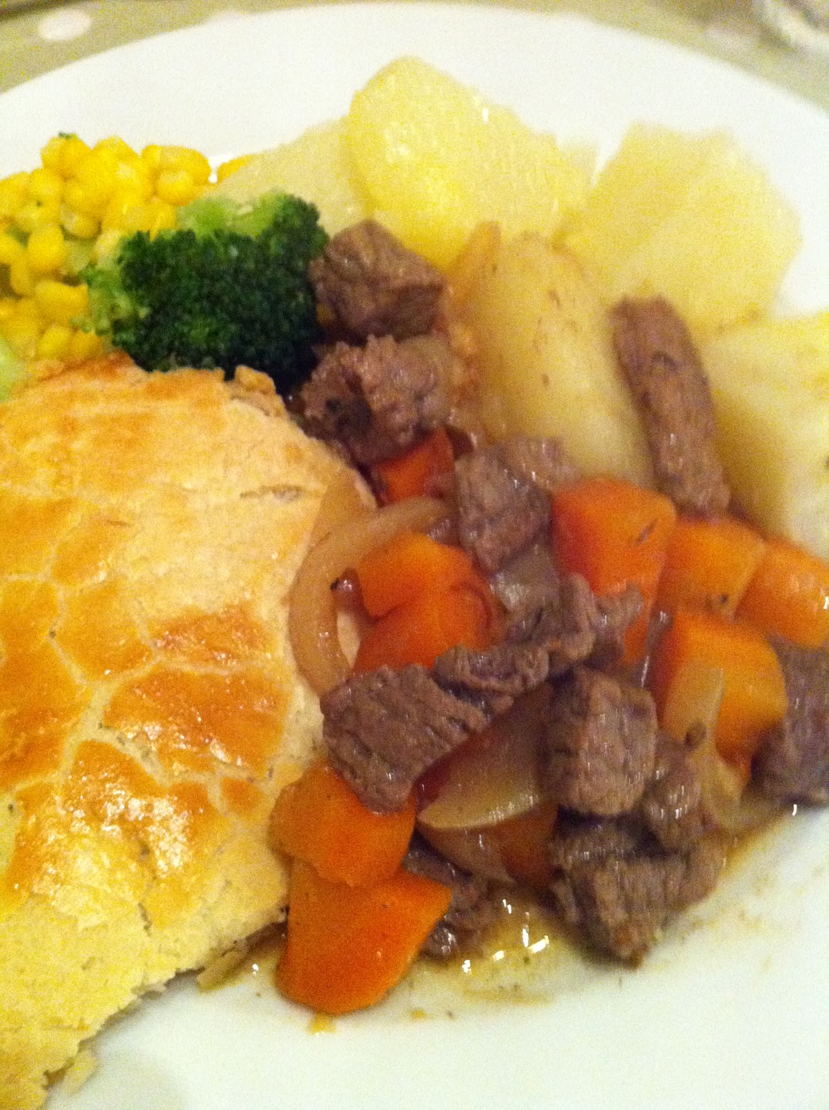 Easy meals for students steak and veg pie