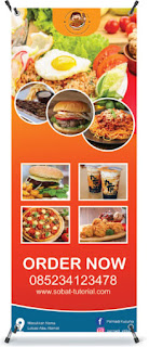 Cara Membuat X Banner Makanan Dengan Photoshop Free 3 File PSD - Sobat ...