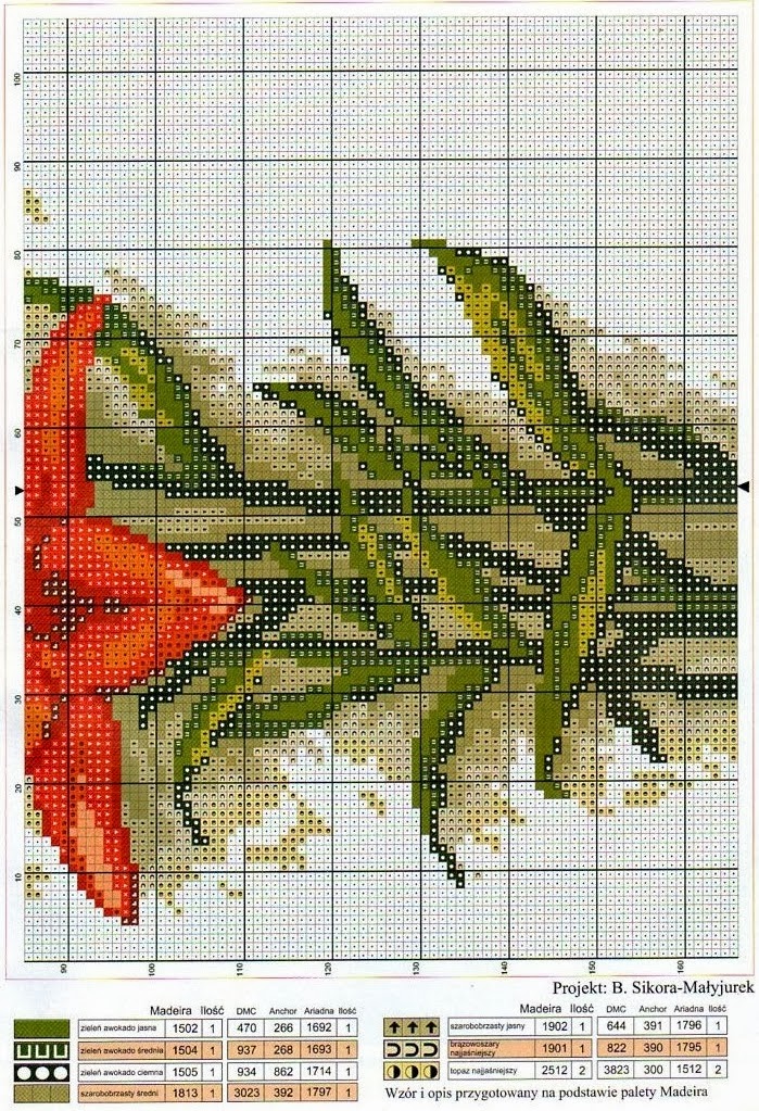 Lirios Em Ponto Cruz GRAFICOS PUNTO DE CRUZ GRATIS : FLORES(50)