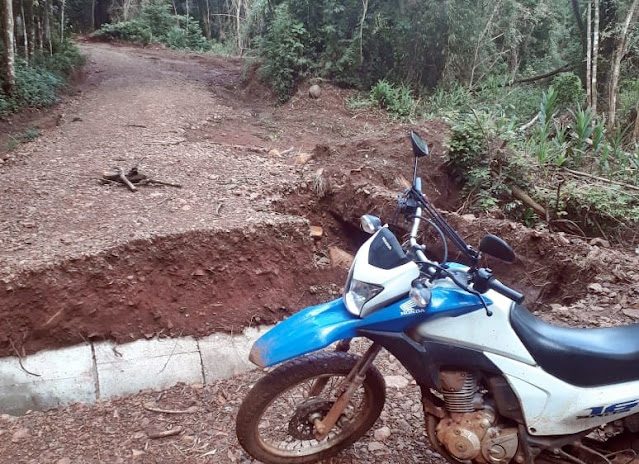 Temporada de chuva causa muito estrago em Roncador