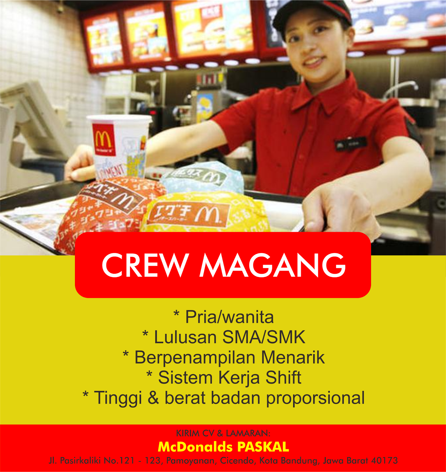 Lowongan Kerja McDonalds Bandung Januari 2018 Lowongan Kerja Bandung Jawa Barat 2019