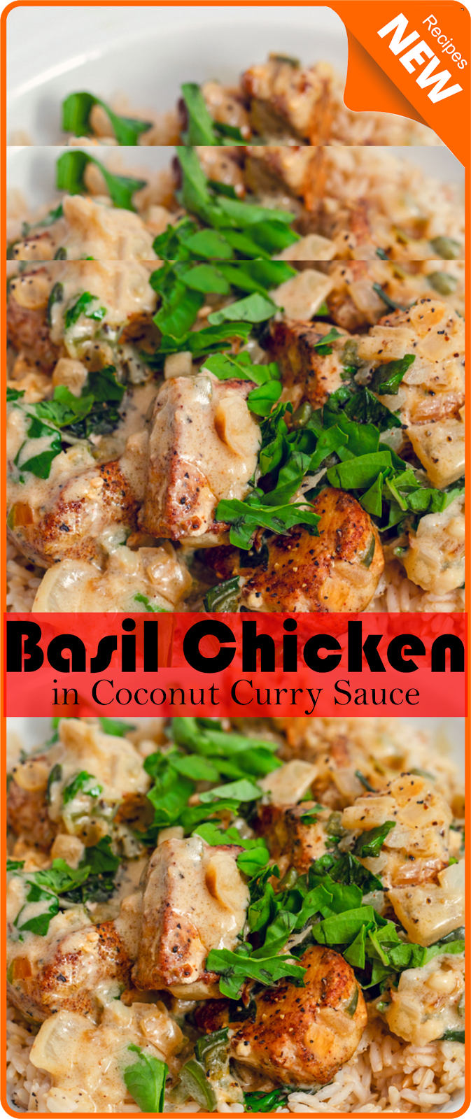 Basil Chicken in Coconut Curry Sauce | Think food