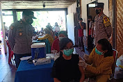 Polsek Mengkendek Melaksanakan Pengamanan dan Pengawasan Vaksinasi Mobile (Dosis 2) di Hotel Sahid Toraja
