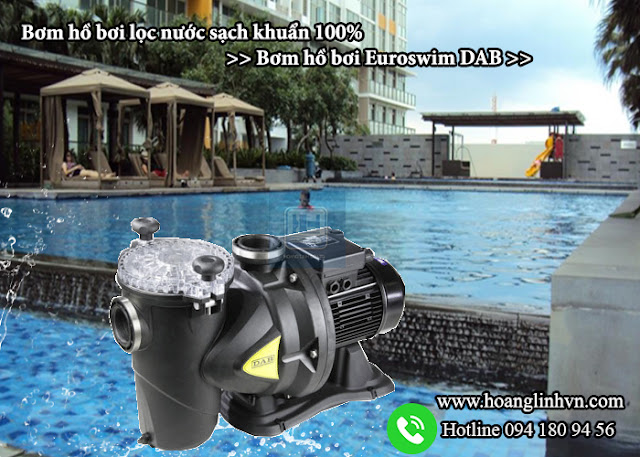 Bơm hồ bơi lọc nước sạch khuẩn 100 - Bơm hồ bơi Euroswim DAB