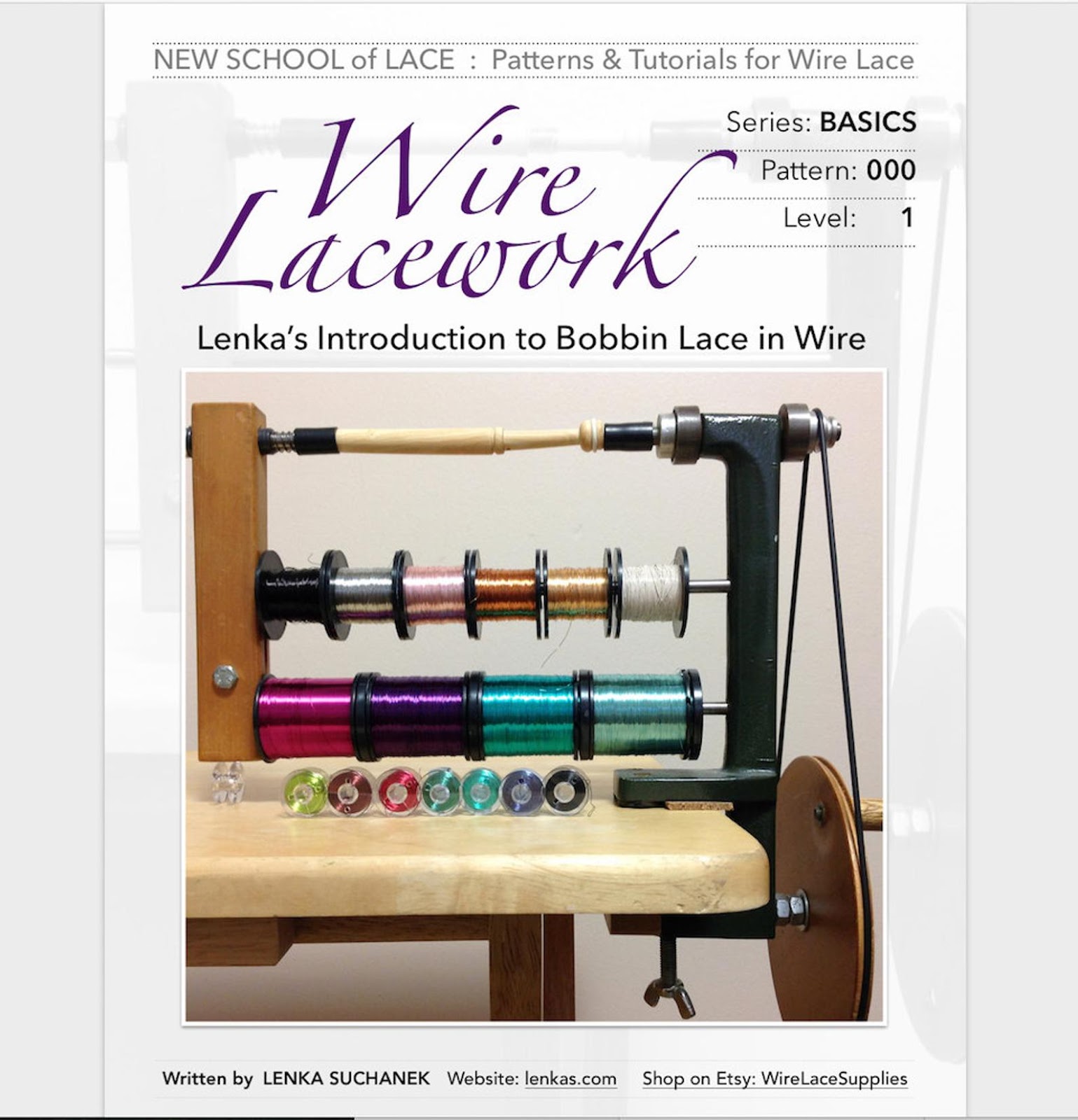 Wire Bobbin Lace Kits, Tutorials and Tools by WireLaceSupplies / The