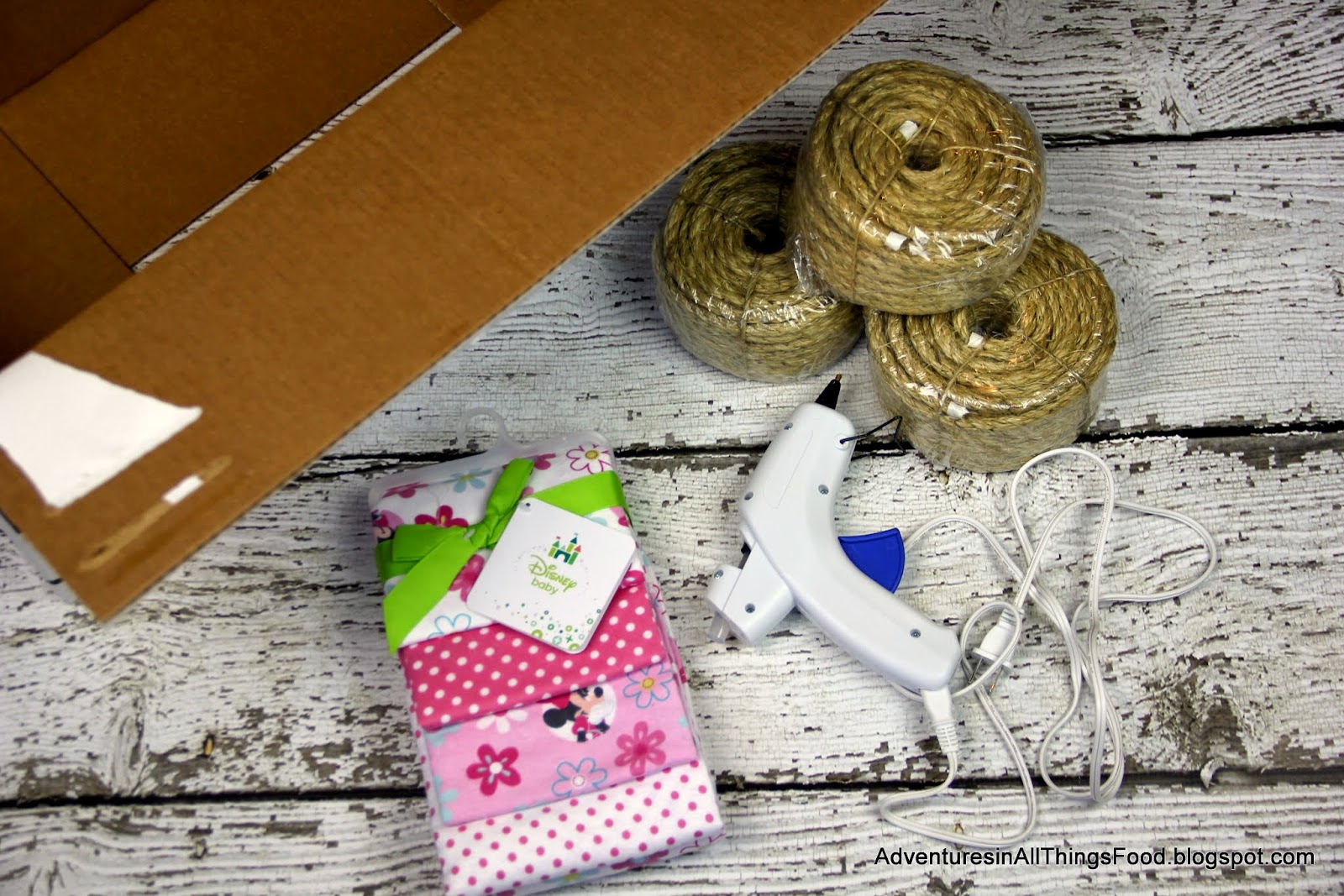 Adventures in all things food Baby Shower Gift Basket with Disney Baby