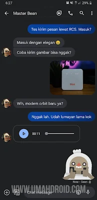 Chat Google Messages Lewat Internet