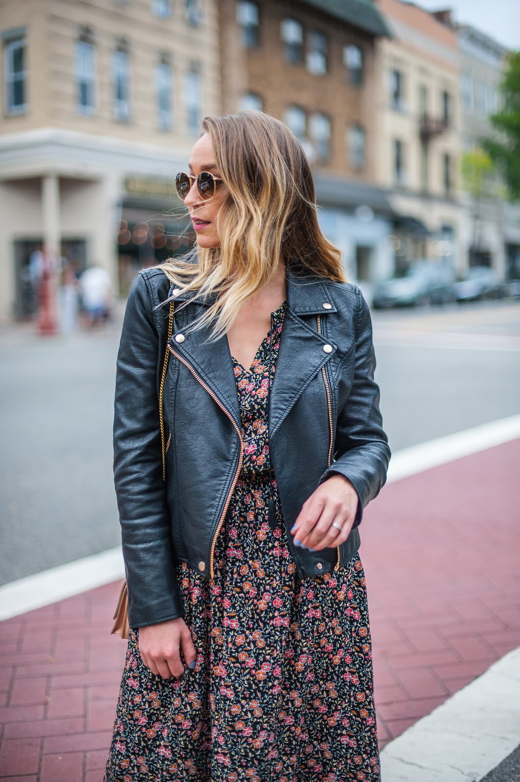 Her Name Is Sylvia: Dark Florals & Leather