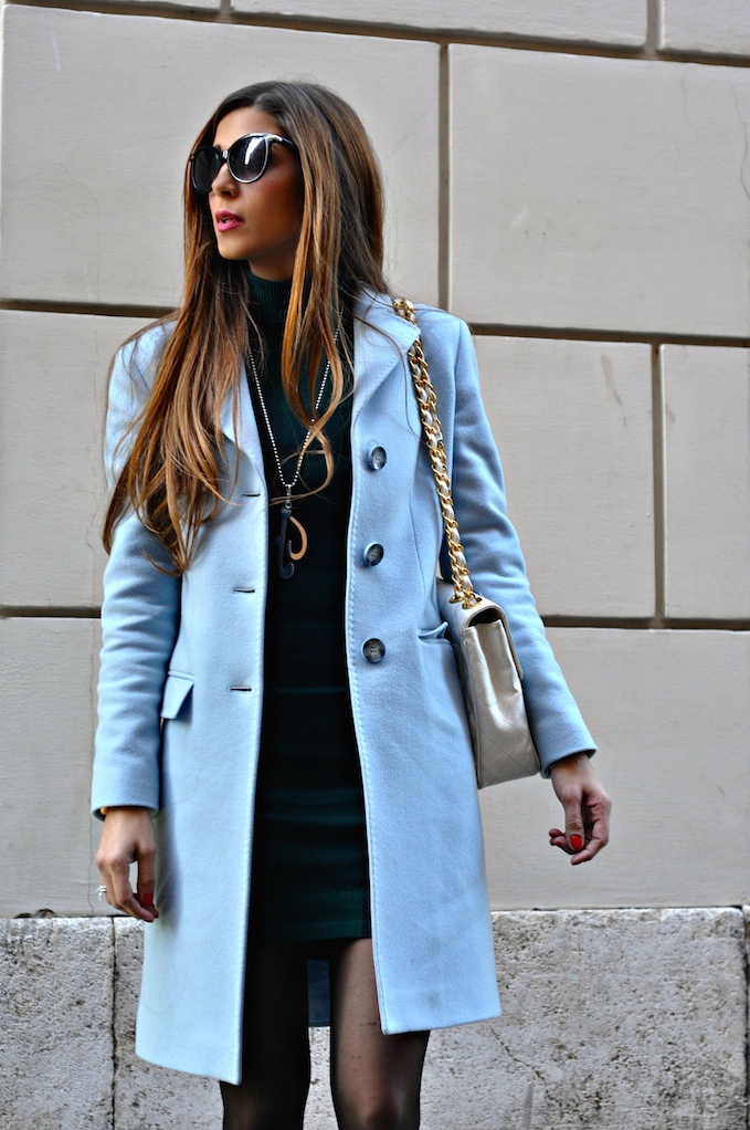 Outfit Cappotto Blu Zara Donna Trench Cappotto Blu Stradivarius