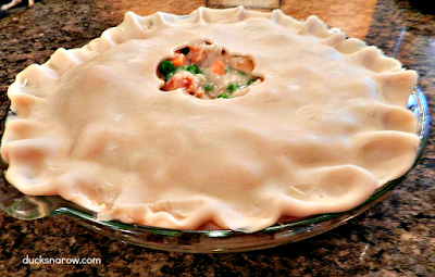 Chicken pot pie recipe that goes easy on the tummy and is SO yummy! #recipes comfort food