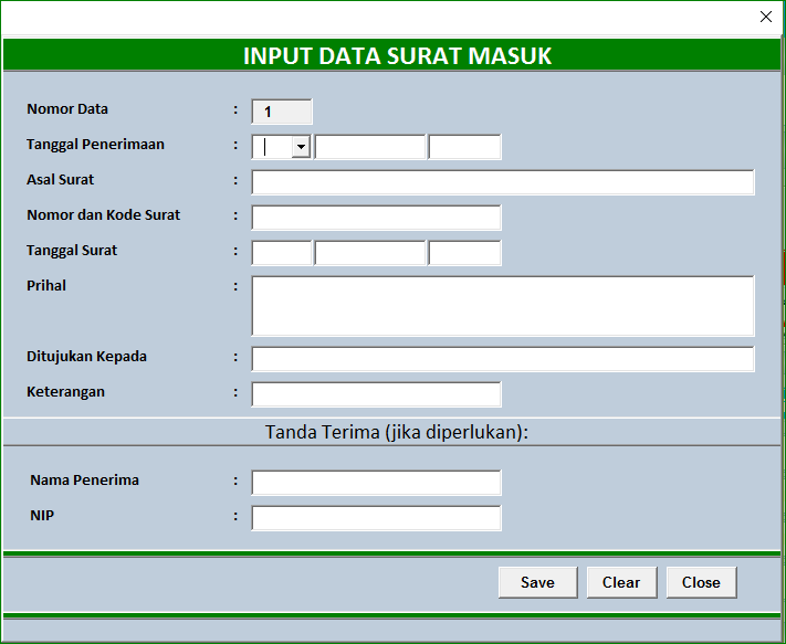 Aplikasi Buku Agenda Surat Keluar Dan Surat Masuk Excelmaniacs