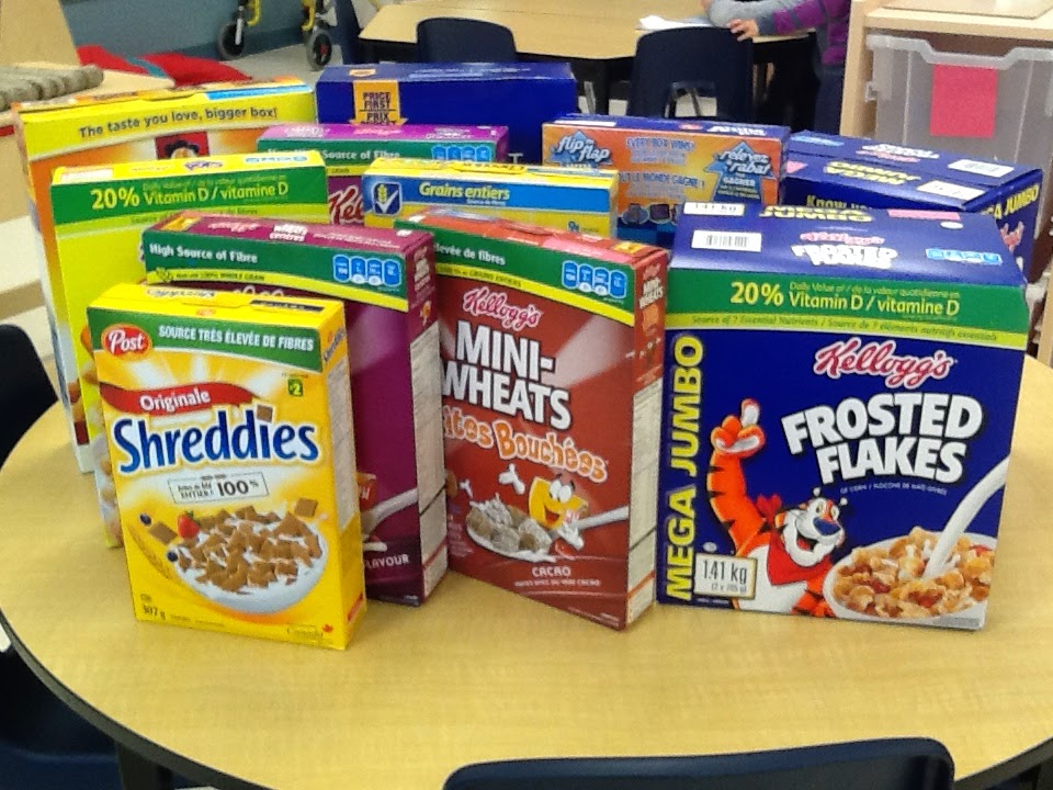 Mme Danby's Kindergarten Blog Cereal Box Challenge