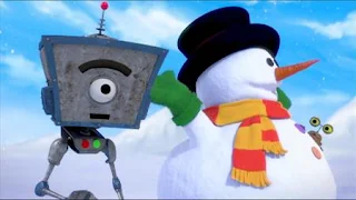 Bleep is jealous of the perfect snowman his fellow robot makes, Sesame Street Episode 4401 Telly gets Jealous season 44