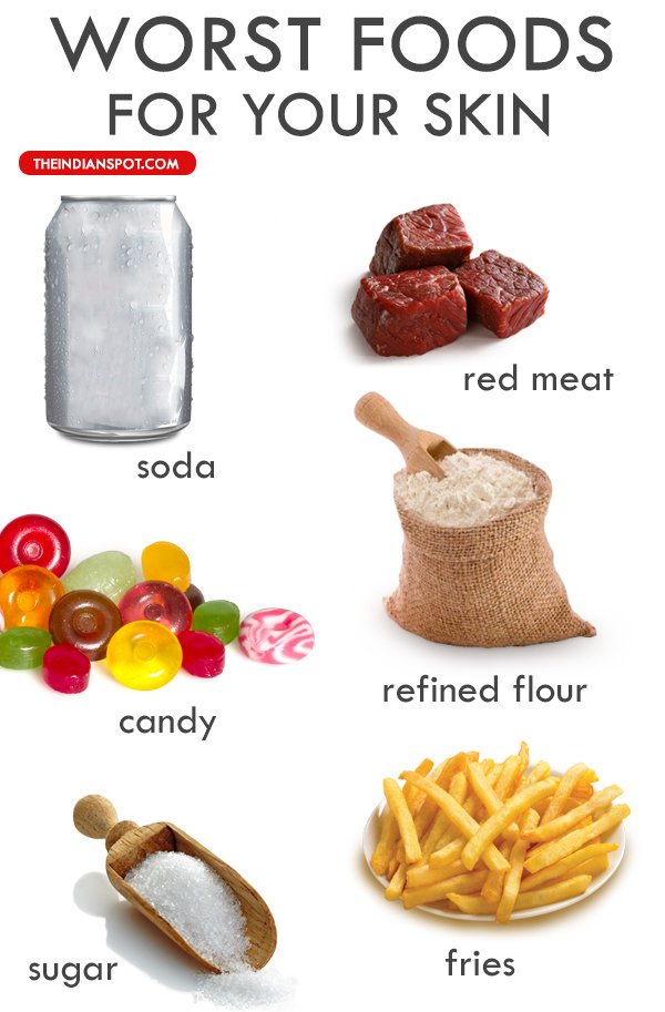 Worst Foods For Your Skin