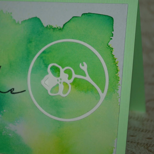 [DIY] Lebe Liebe Lache - Frühlingshafte Aquarellkarte zur Hochzeit 