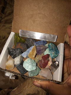 raw crystals and minerals and stones