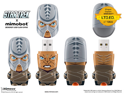 San Diego Comic-Con 2013 Exclusive Star Trek Into Darkness x Mimoco Klingon Captain Mimobot USB Flashdrives
