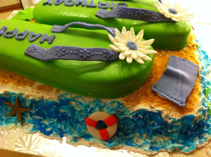 CC's Cake Decorating: The infamous Flip Flop cake