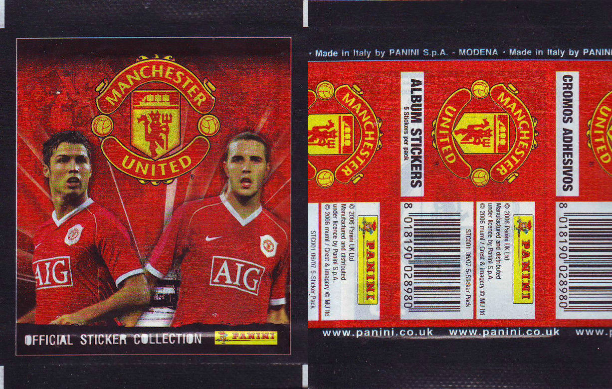 Football Cartophilic Info Exchange Panini Manchester United Official Sticker Collection (2006