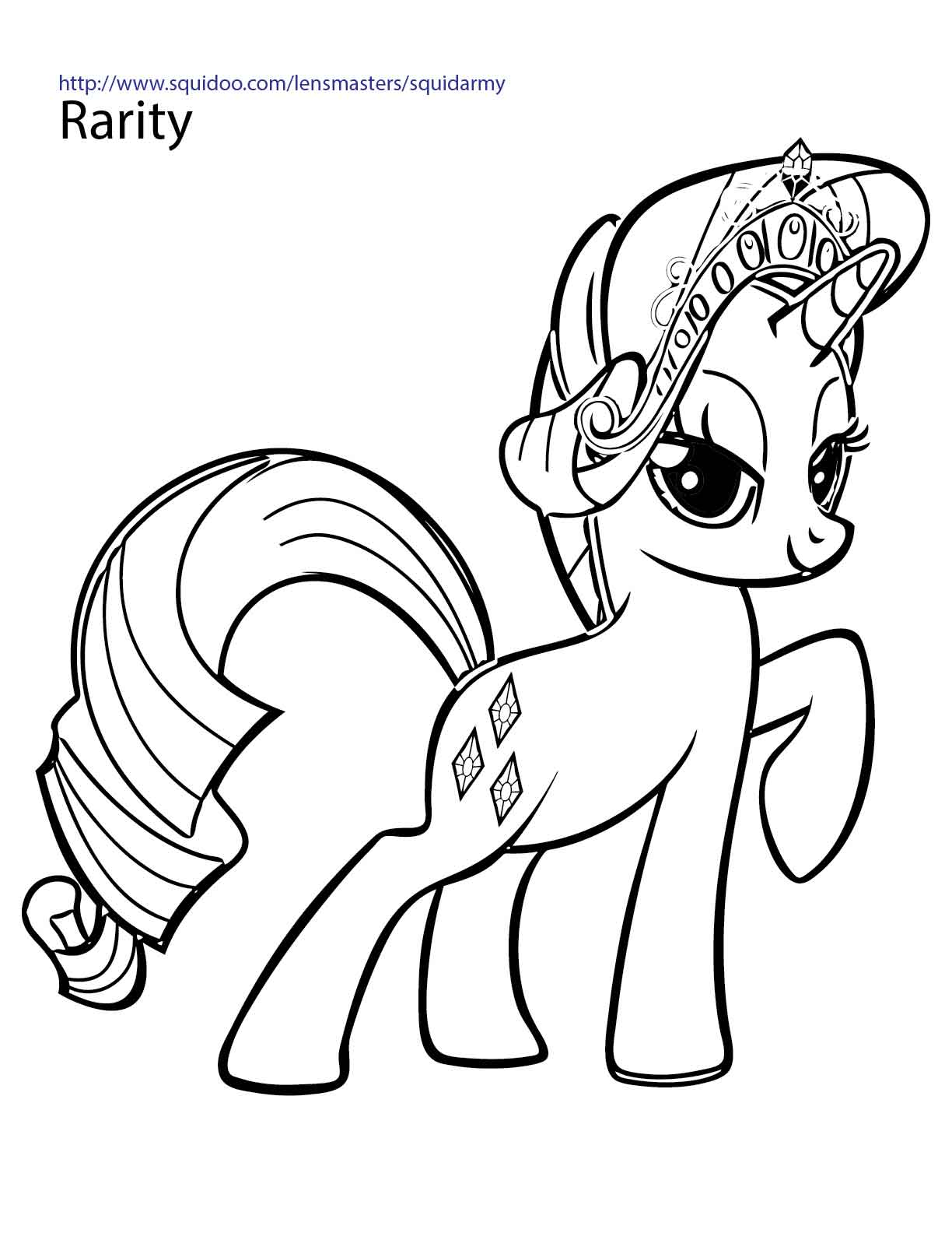 My Little Pony Coloring pages Squid Army