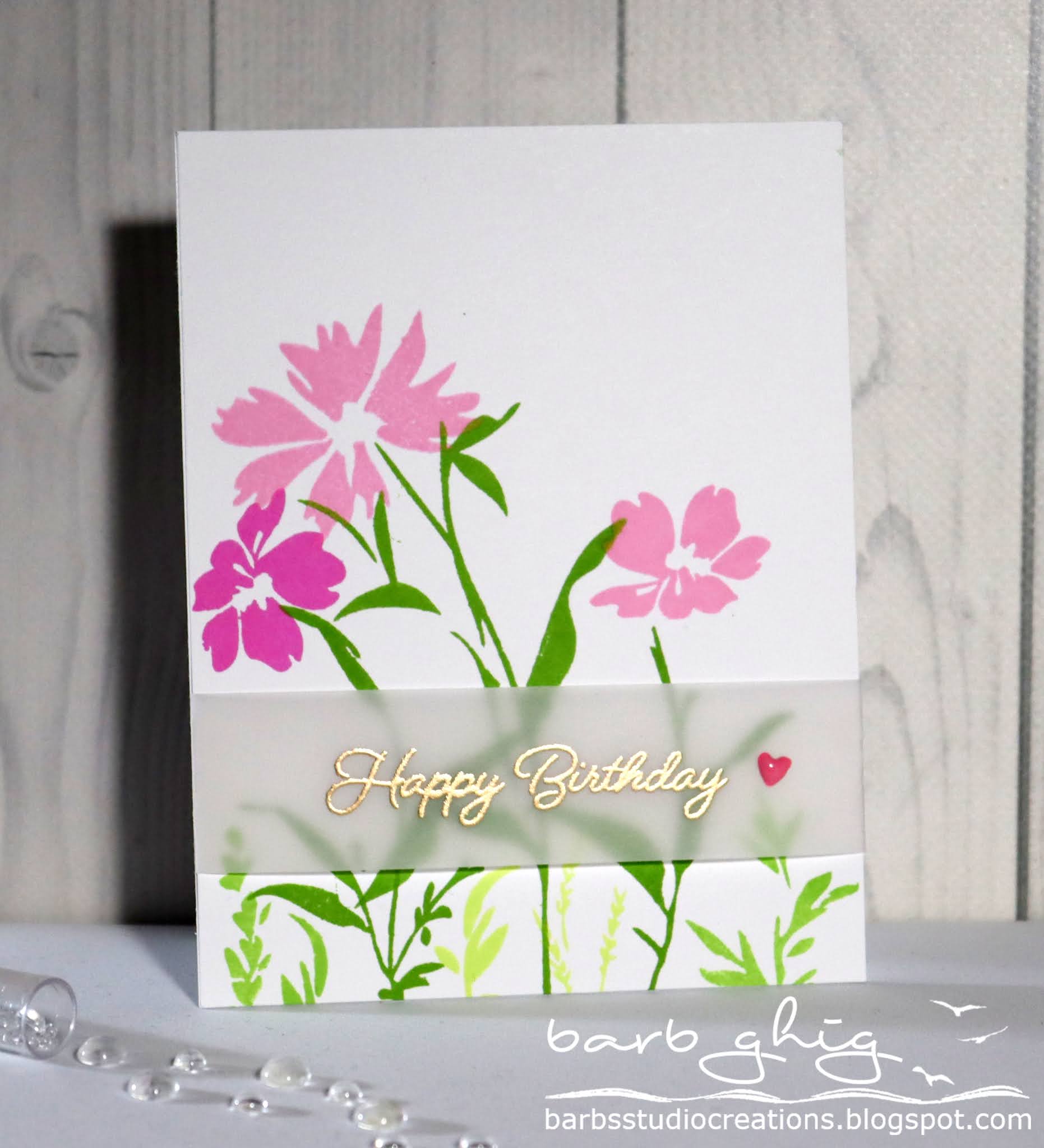 Barb&rsquo;s Studio Creations: Happy Birthday, Nancy!!!