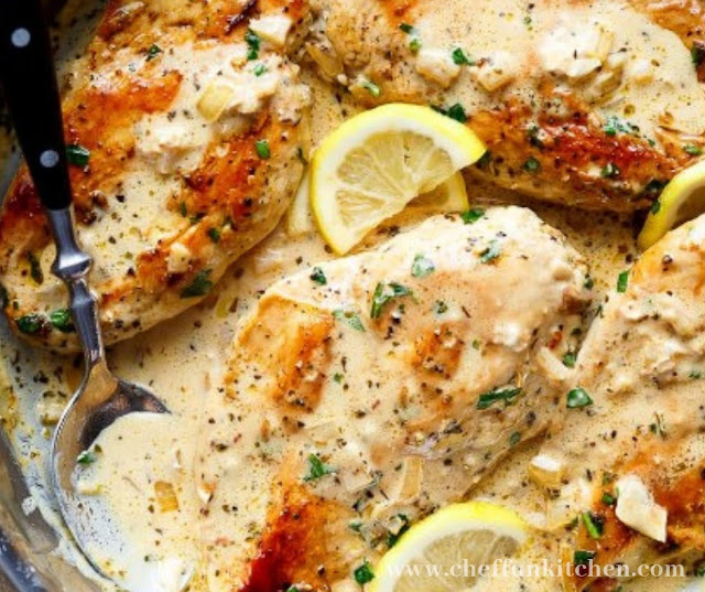Lemon Chicken Scallopini With Lemon Garlic Cream Sauce Lemon Chicken Scallopini With Lemon Garlic Cream Sauce