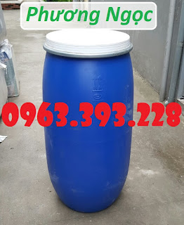 Thùng phuy nhựa HDPE nắp mở, thùng phuy đựng hóa chất 2391623ac31626487f07