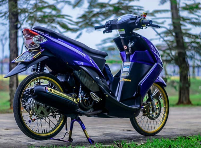 Mio Soul Modifikasi Warna Polos