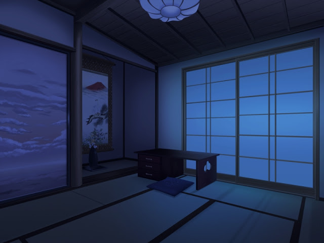 Anime Landscape: Scary Room at Night (Anime Background)