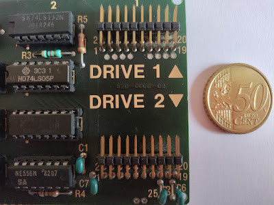 Fig. 3 - I connettori del Controller Floppy Disk Apple II - Foto di Paolo Luongo