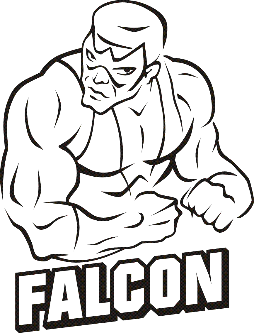 falcon superhero coloring pages - photo #11